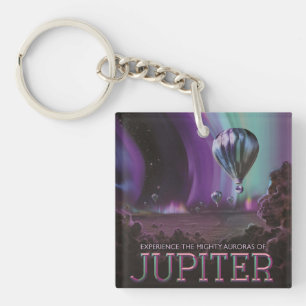 Jupiter Reizen door Hete Luchtballon Bighty Aurora Sleutelhanger