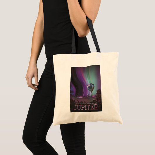 Jupiter Reizen door Hete Luchtballon Bighty Aurora Tote Bag (Voorkant (product))