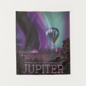 Jupiter Reizen door Hete Luchtballon Bighty Aurora Wandkleed (Voorkant)