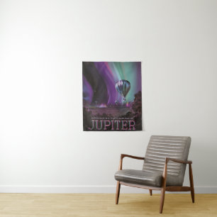 Jupiter Reizen door Hete Luchtballon Bighty Aurora Wandkleed