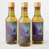 Jupiter Reizen door Hete Luchtballon Bighty Aurora Wijn Etiket (Flessen)