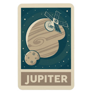Jupiter Retro Galaxy Satellite Magneet