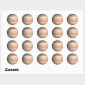 Jupiter Ronde Sticker (Vel)