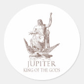 Jupiter Ronde Sticker (Voorkant)