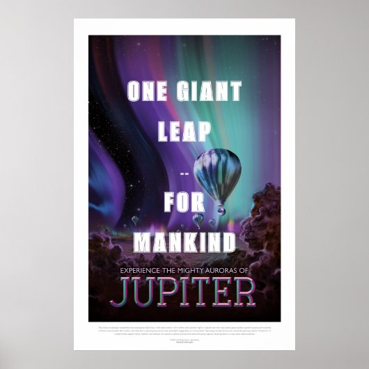 Jupiter - Ruimtetoerisme Poster (Voorkant)