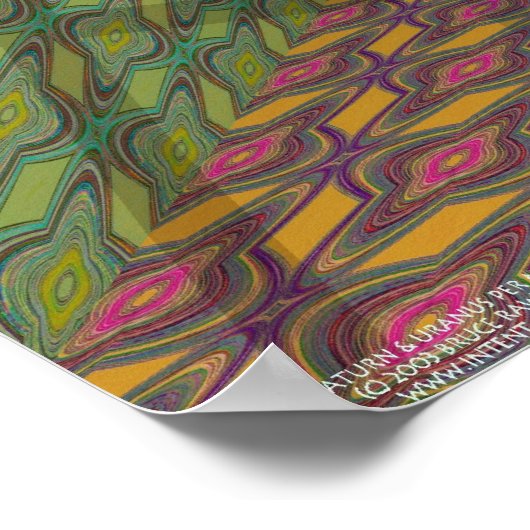 Jupiter, Saturn en Uranus per Martineau Poster (Hoek)