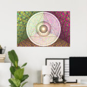 Jupiter, Saturn en Uranus per Martineau Poster (Thuiskantoor)