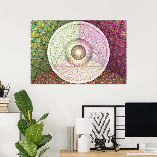 Jupiter, Saturn en Uranus per Martineau Poster (Thuiskantoor)