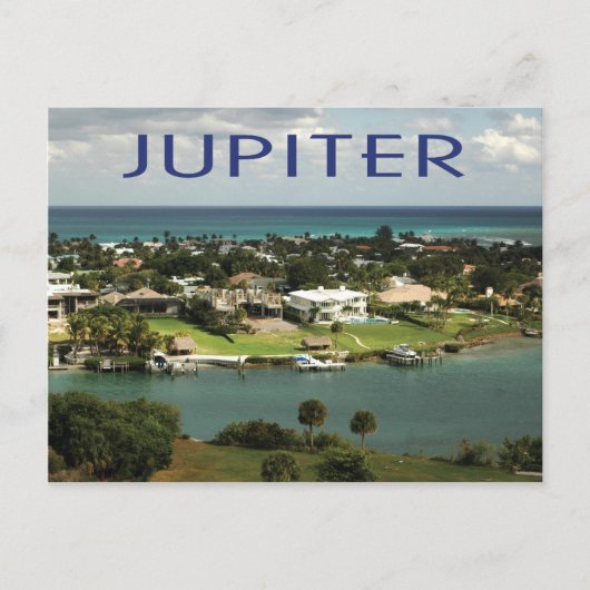Jupiter, Schilderachtig foto van Florida Briefkaart (Voorkant)