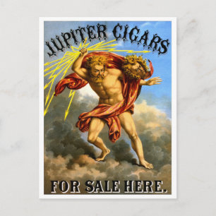 Jupiter Sigaren, 1868 Briefkaart