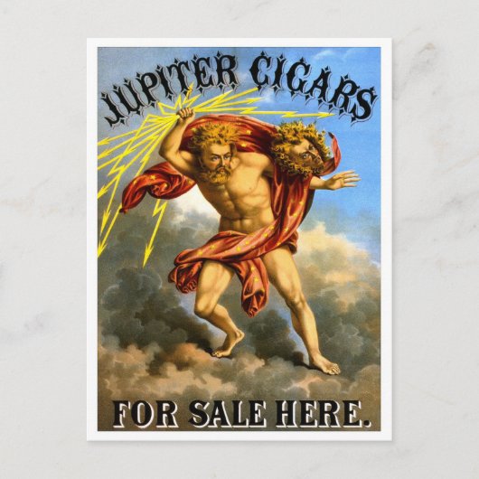Jupiter Sigaren, 1868 Briefkaart (Voorkant)