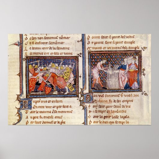 Jupiter tegen Saturnus: Saturnus-les Poster (Voorkant)