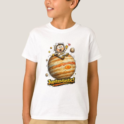 Jupiter verkennen in stijl t-shirt (Voorkant)
