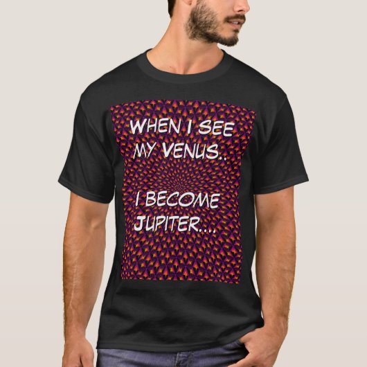 Jupiter vindt Venus T-shirt (Voorkant)