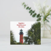Jupiter Vuurtoren Florida Fotografisch Briefkaart (Staand voorkant)