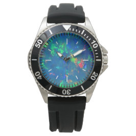 Jupiter Zee Blauw Vuur Opal Dial Horloge