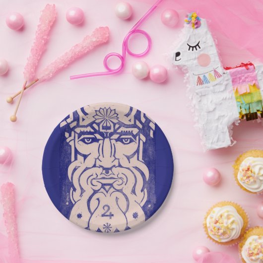 Jupiter Zeus Koning van Goden Griekse Mythologie B Papieren Bordje (Feest)