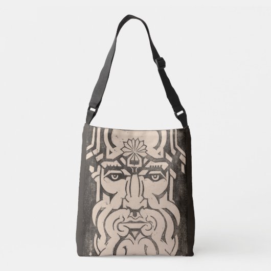 Jupiter Zeus Koning van Goden Griekse Mythologie Z Crossbody Tas (Achterkant)