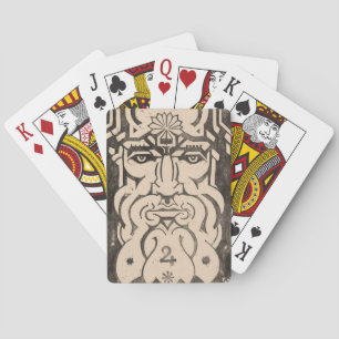 Jupiter Zeus Koning van Goden Griekse Mythologie Z Pokerkaarten