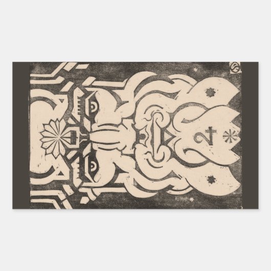 Jupiter Zeus Koning van Goden Griekse Mythologie Z Rechthoekige Sticker (Voorkant)