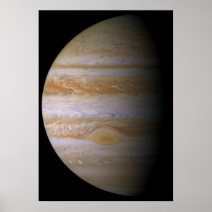 Jupiter zoals gezien door de ruimtesonde Cassini Poster