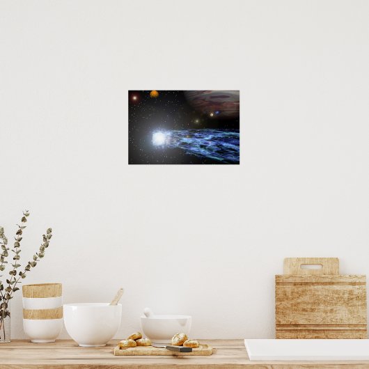 Jupiter's Comet Poster (Keuken)