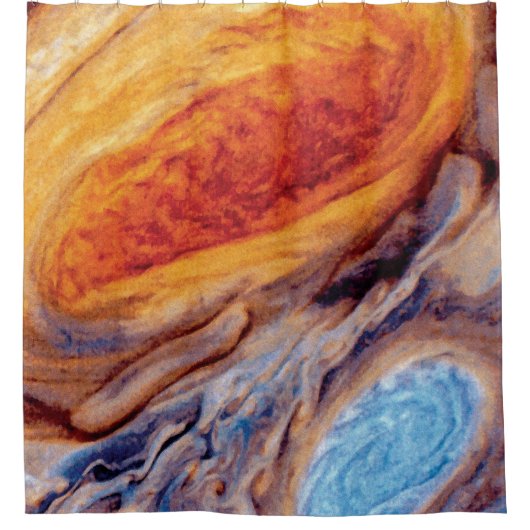 Jupiter's Great Red Spot - NASA Voyager Foto Douchegordijn (Voorkant)