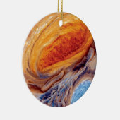 Jupiter's Great Red Spot - NASA Voyager Foto Keramisch Ornament (Rechts)