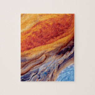 Jupiter's Great Red Spot - NASA Voyager Foto Legpuzzel