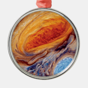 Jupiter's Great Red Spot - NASA Voyager Foto Metalen Ornament