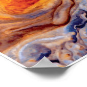 Jupiter's Great Red Spot - NASA Voyager Foto Poster (Hoek)