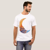 Jupiter's Great Red Spot - NASA Voyager Moon Face T-shirt (Voorkant volledig)