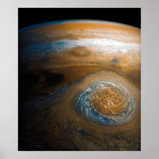 Jupiter's Great Red Spot van Junocam (2017) Poster (Voorkant)