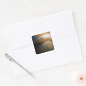 Jupiter's Great Red Spot van Junocam (2017) Vierkante Sticker (Envelop)