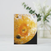 Jupiter's maan Io Briefkaart (Staand voorkant)