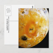 Jupiter's maan Io Briefkaart (Voorkant / Achterkant)