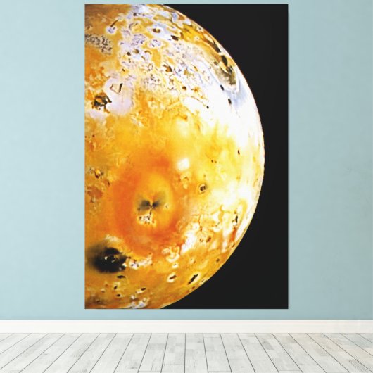 Jupiter's maan Io Canvas Afdruk (Insitu (Houten vloer))