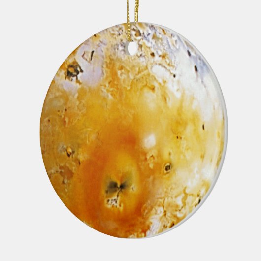 Jupiter's maan Io Keramisch Ornament (Links)