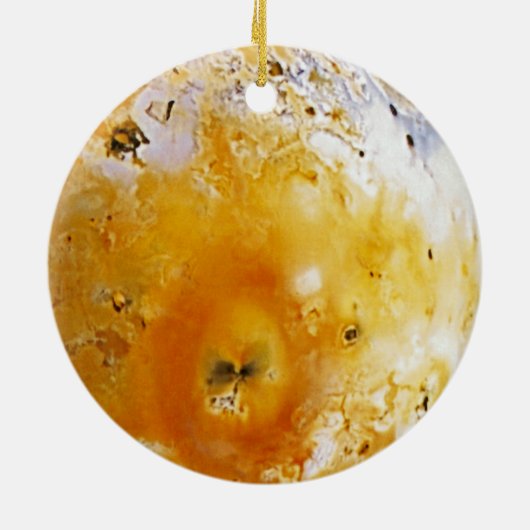 Jupiter's maan Io Keramisch Ornament (Achterkant)
