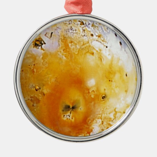 Jupiter's maan Io Metalen Ornament (Voorkant)