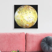 Jupiter's maan Lo Canvas Afdruk (Insitu (Woonkamer))