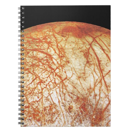 Jupiter's Moon Europa Notitieboek (Voorkant)