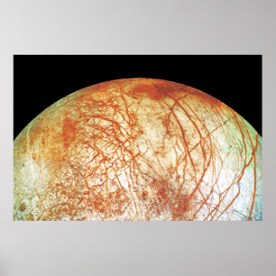 Jupiter's Moon Europa Poster