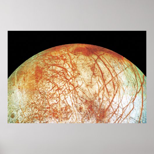 Jupiter's Moon Europa Poster (Voorkant)