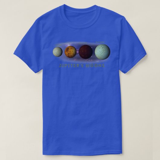 Jupiters Moons Europa Io Callisto Ganymede Space N T-shirt (Design voorkant)