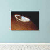 Jupiter's Noordelijke Aurora Canvas Afdruk (Insitu (Houten vloer))