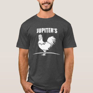 Jupiters ...Rooster Mannen shirt (donker)