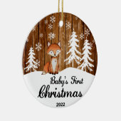 Juppe 2022 baby's eerste kerstversiering keramisch ornament (Rechts)