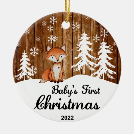 Juppe 2022 baby's eerste kerstversiering keramisch ornament (Voorkant)
