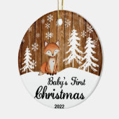 Juppe 2022 baby's eerste kerstversiering keramisch ornament (Links)